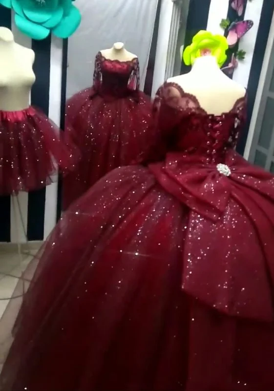 Don’t Miss Out flowy evening dressBurgundy Ball Gowns Off the Shoulder Prom Dresses Quinceanera Dresses Y6953 Don’t Miss Out flowy evening dressBurgundy Ball Gowns Off the Shoulder Prom Dresses Quinceanera Dresses Y6953