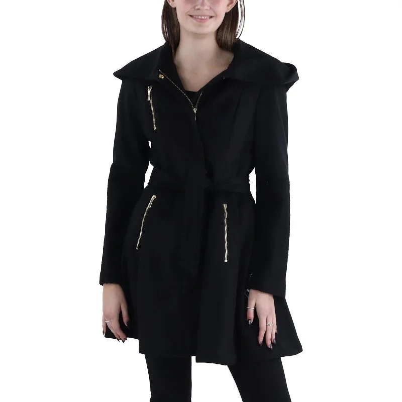 Special Promotion minimalist jacketWomens Wool Blend Hooded Wool Coat