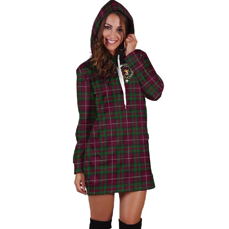 Price Reduction Stewart of Bute Hunting Tartan Hoodie Dress with Family Crest
