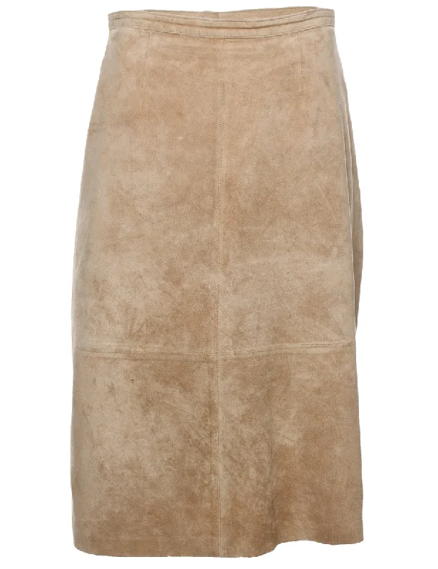 Hurry In lightweight winter coatA-Line Suede Skirt - S