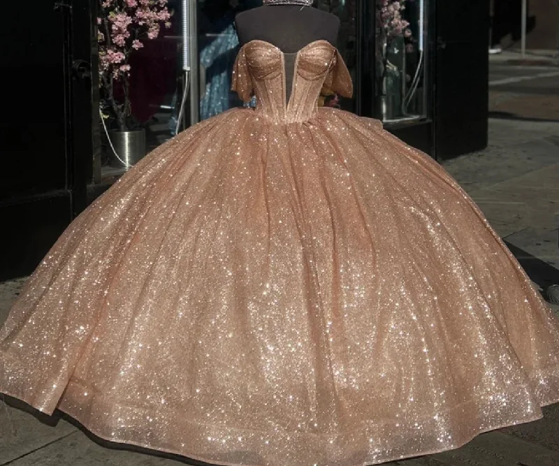 Discount Deals playful dressGlitter Rose Gold Princess Quinceanera Dress Bow Off Shoulder Crystals Beads Shiny Cinderella Sweet 16 Dress Vestidos De 15 Años Discount Deals playful dressGlitter Rose Gold Princess Quinceanera Dress Bow Off Shoulder Crystals Beads Shiny Cinderella Sweet 16 Dress Vestidos De 15 Años