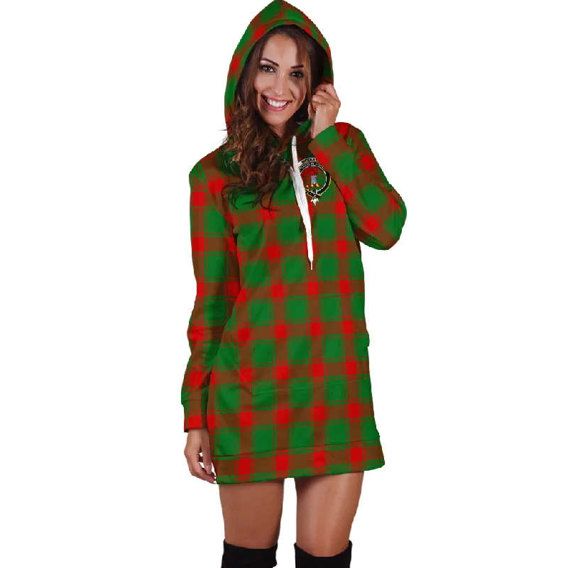 Limited Time Middleton Modern Tartan Hoodie Dress with Family Crest