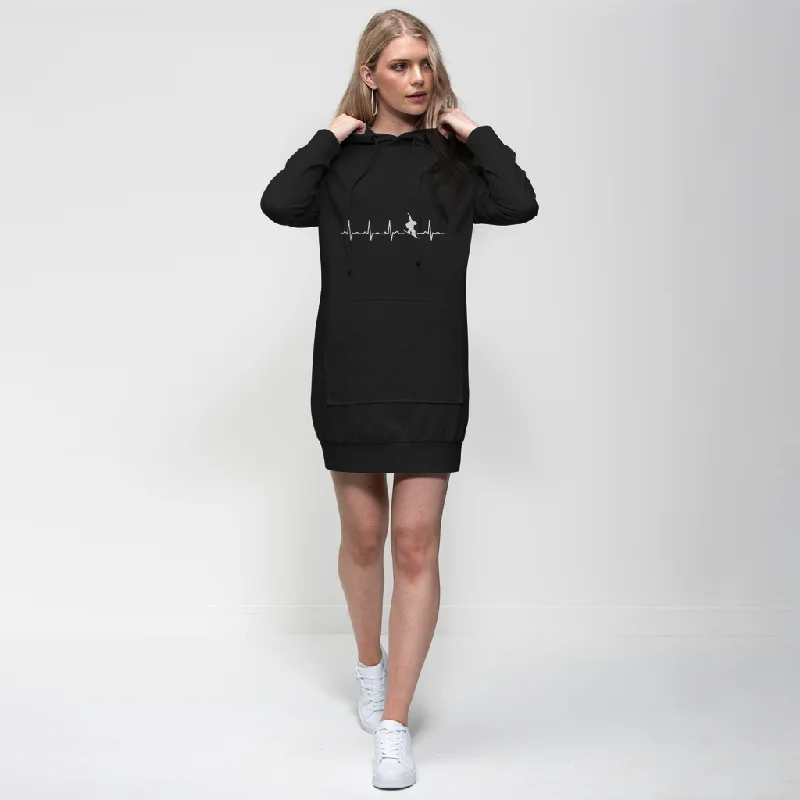 Price Buster Snowboard Heartbeat Premium Adult Hoodie Dress