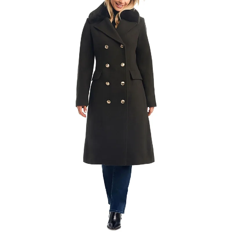 casual coatWomens Wool Blend Cozy Pea Coat