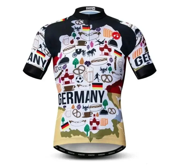 retro sports hoodieGermany Icons Short Sleeve Cycling Jersey