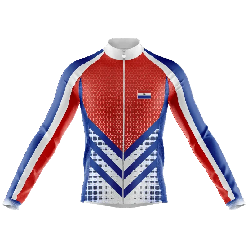 high-quality athletic sweatshirtParaguay V1 Long Sleeve Cycling Jersey