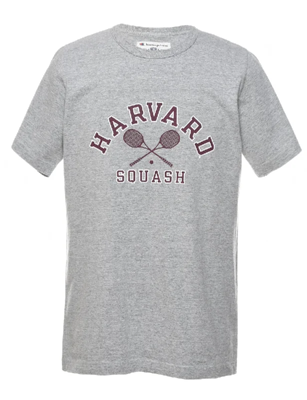Amazing Deals classic zip-up coatChampion Harvard Squash Sports T-shirt - S