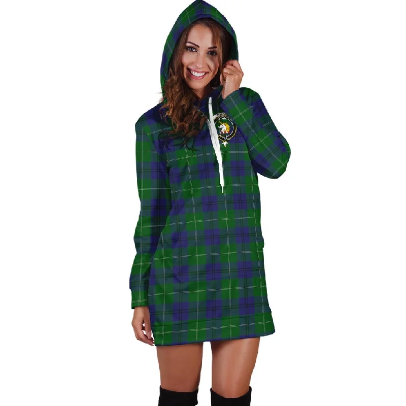 Savings Bonanza Oliphant Tartan Hoodie Dress with Family Crest