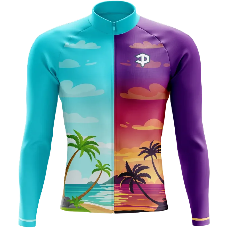 Today’s Deal fashionable gym hoodieDay n' Night Long Sleeve Cycling Jersey