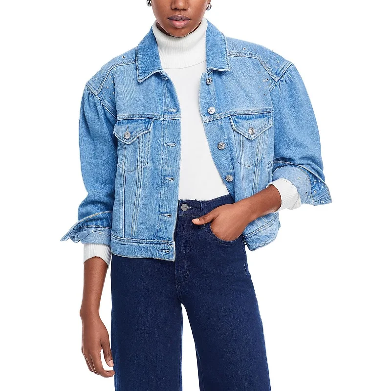 Big Savings urban street coatBlythe Womens Embellished Short Denim Jacket