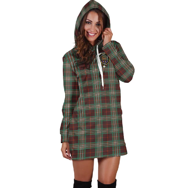 Super Deal Scott Brown Ancient Tartan Hoodie Dress with Family Crest