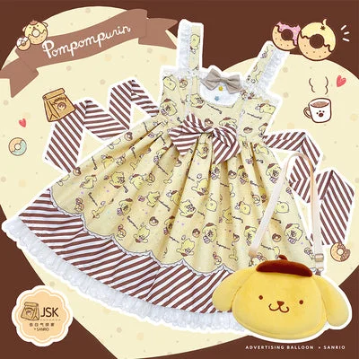 Pudding dog JSK (yellow) free gift bag+socks