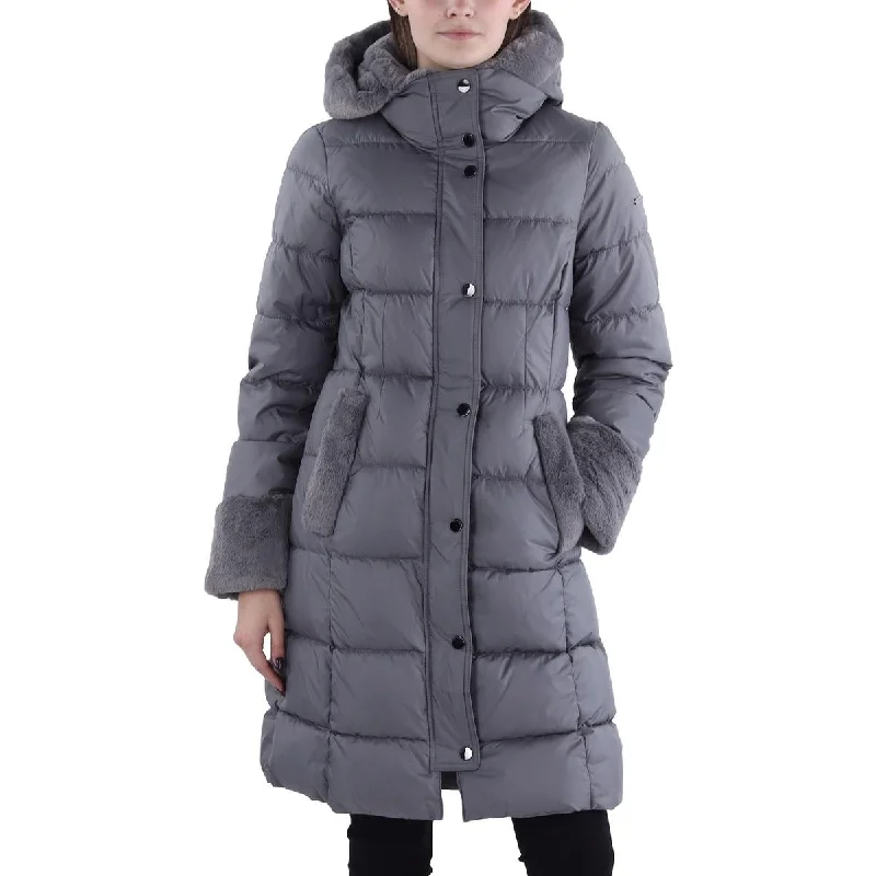 Bargain Bin oversized trench coatWomens Hooded Long Puffer Jacket