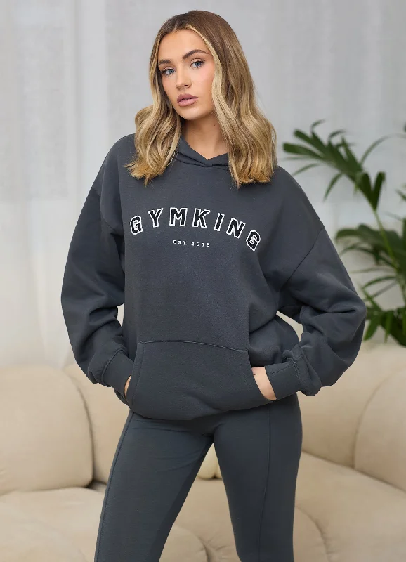 Great Bargains breathable workout hoodieGym King Shadow Oversized Hood - Oyster Grey