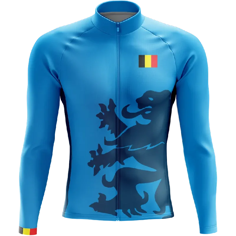 Online Only eco-friendly sports hoodieBelgium Elite Long Sleeve Cycling Jersey