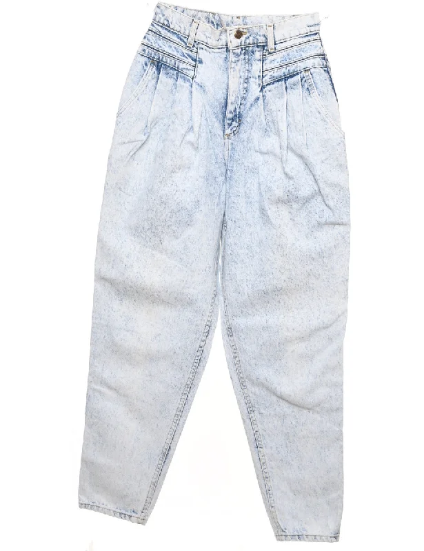 Instant Savings oversized coatLight Wash Distressed Tapered Lee Jeans - W24 L30