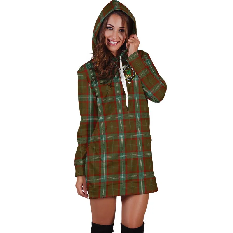 Hot Deal Seton Hunting Tartan Hoodie Dress with Family Crest