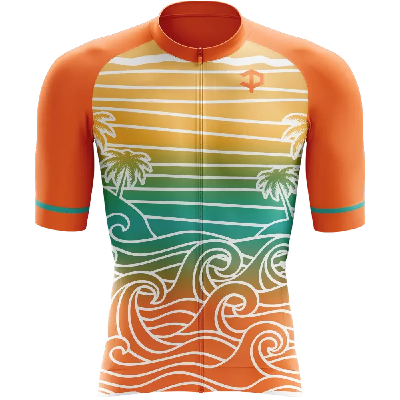 loose fit athletic hoodieCatching Waves Short Sleeve Cycling Jersey