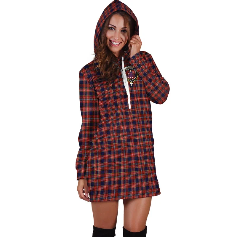 Mega Deal Ogilvie (Ogilvy) Tartan Hoodie Dress with Family Crest