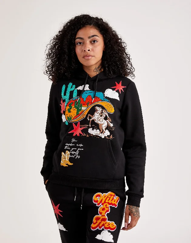 Take Advantage stylish sports hoodieFirst Row Wild & Free Fleece Pullover Hoodie