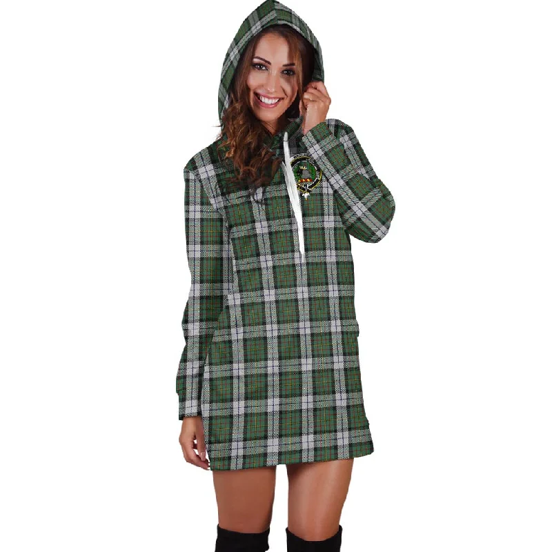 Don't Wait MacLaren Dress Tartan Hoodie Dress with Family Crest