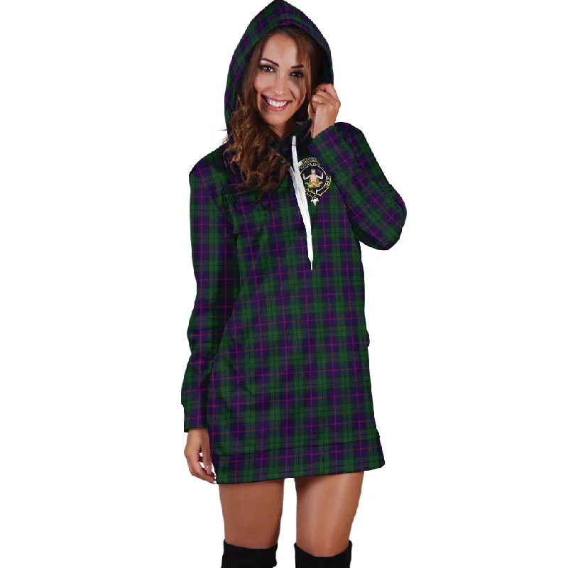 Major Savings Urquhart Tartan Hoodie Dress with Family Crest