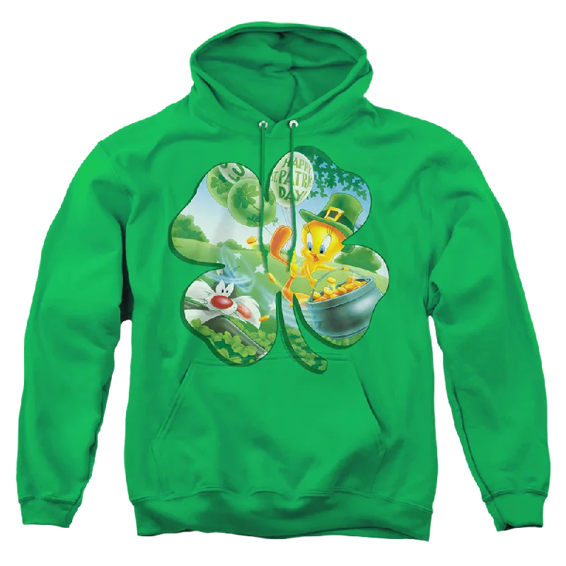 Price Drop slim fit hoodieSt. Patrick's Day Looney Tunes/Tweety Shamrock - Pullover Hoodie