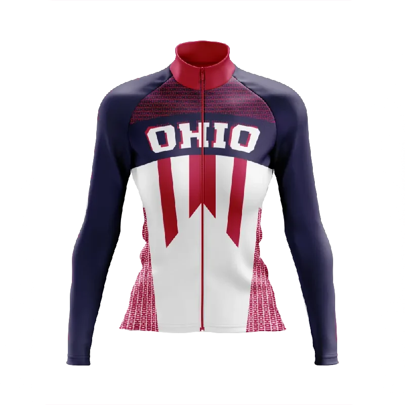 Closeout sleek gym hoodieWomen's Ohio Long Sleeve Cycling Jersey