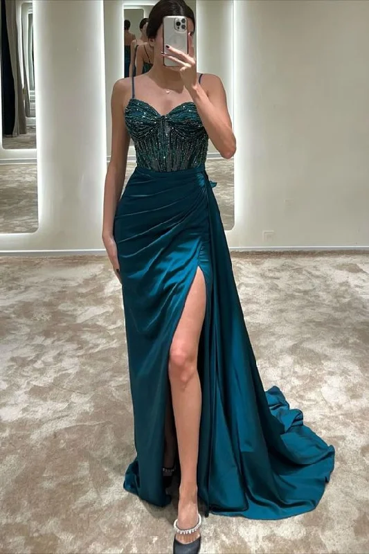 Big Discounts shift dressV-Neck Spaghetti Straps Beaded Ruched Sheath Long Evening Dress Y6003 Big Discounts shift dressV-Neck Spaghetti Straps Beaded Ruched Sheath Long Evening Dress Y6003