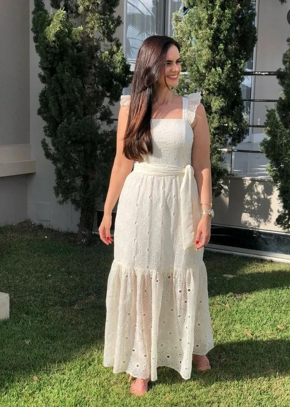 Savings Event stylish dressCharming White A-line Prom Dress,White Vacation Dress Y6834 Savings Event stylish dressCharming White A-line Prom Dress,White Vacation Dress Y6834