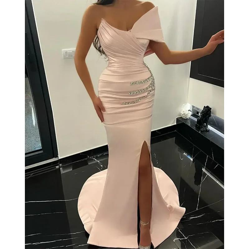 Price Drop casual slip dressLight Pink Mermaid Prom Dresses Beads Waist Evening Dress Pleats Formal Long Special Occasion Split Party Dress Price Drop casual slip dressLight Pink Mermaid Prom Dresses Beads Waist Evening Dress Pleats Formal Long Special Occasion Split Party Dress