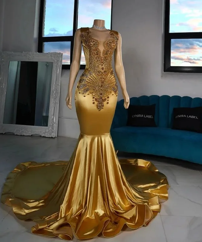 Hot Deal ruffle dressGold Sheer O Neck Long Prom Dress For Black Girls Beaded Crystal Rhinestone Birthday Party Gowns Mermaid Evening Dresses Hot Deal ruffle dressGold Sheer O Neck Long Prom Dress For Black Girls Beaded Crystal Rhinestone Birthday Party Gowns Mermaid Evening Dresses
