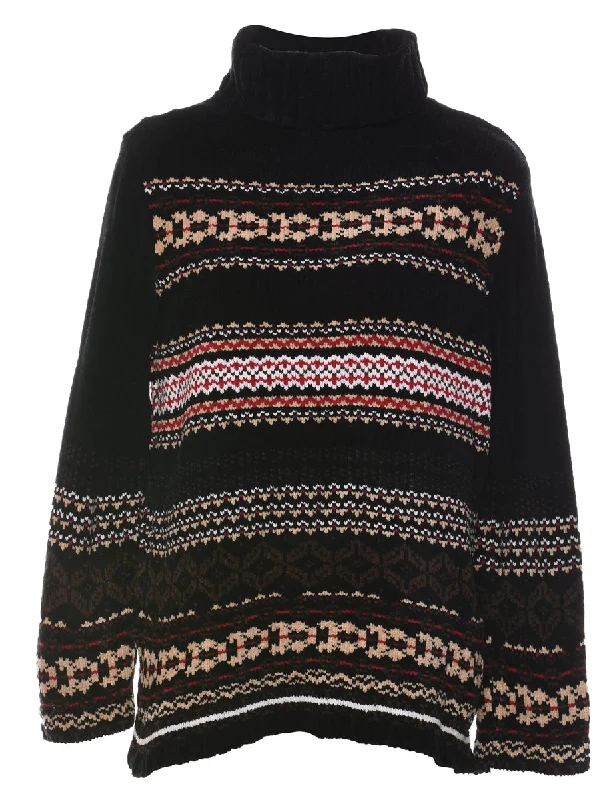 Major Savings elegant coatNordic Turtleneck Jumper - L