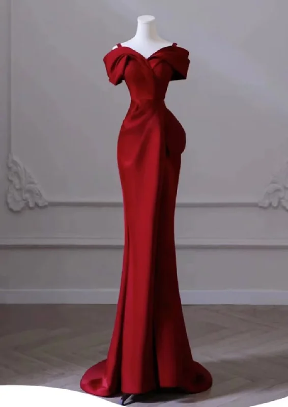 cocktail dressElegant red evening dress women's dress high-end elegant dress Y6959