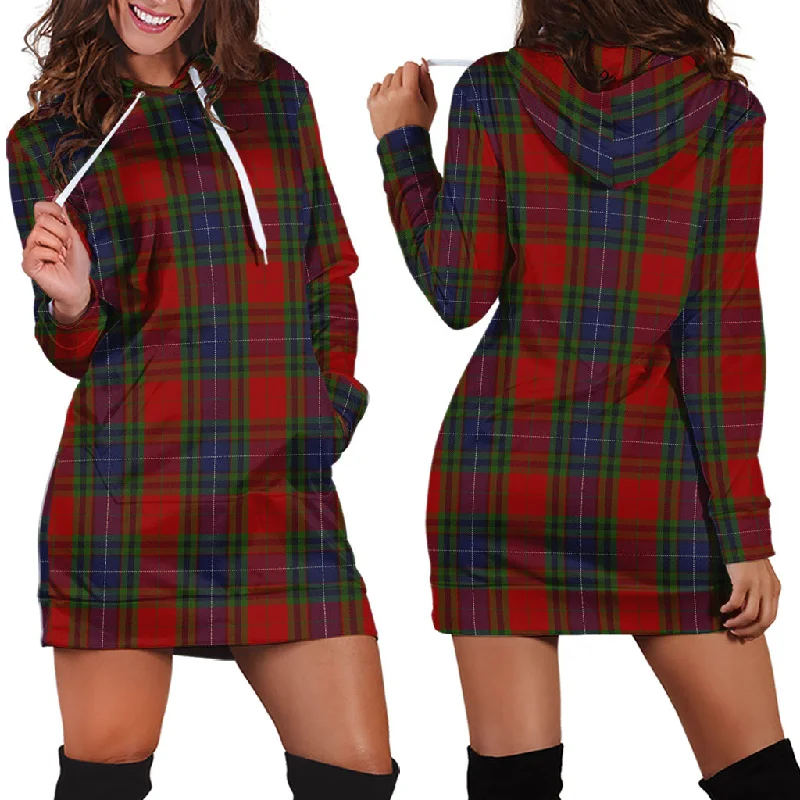Act Fast Manson Tartan Hoodie Dress