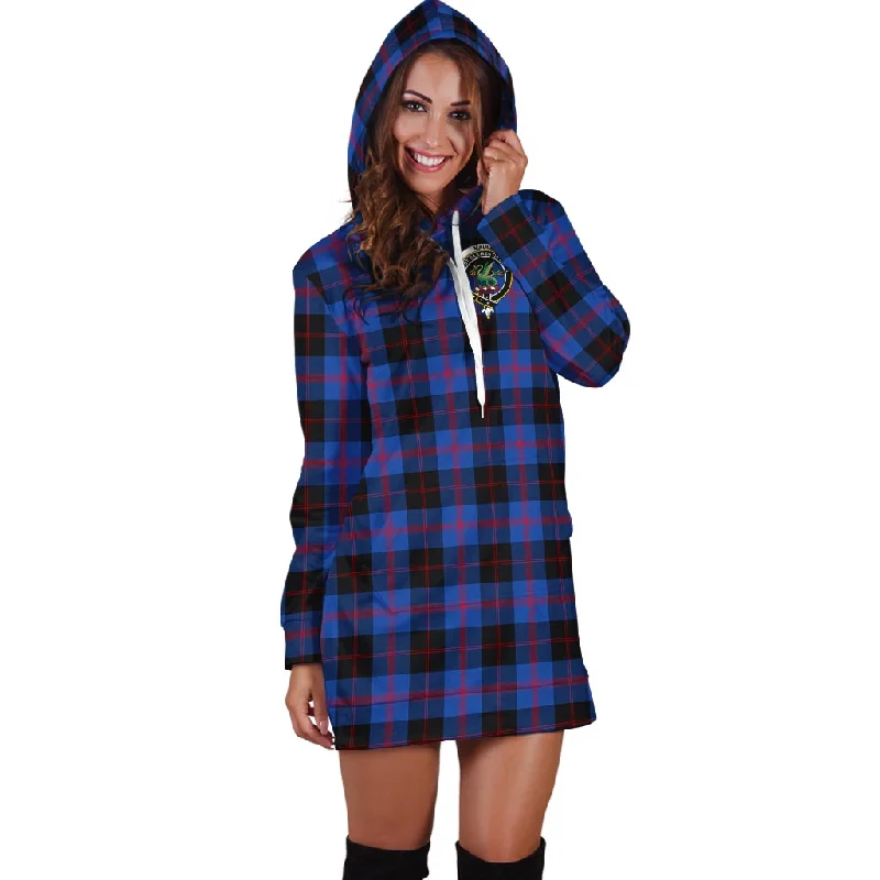 Huge Discounts Maule Tartan Hoodie Dress with Family Crest