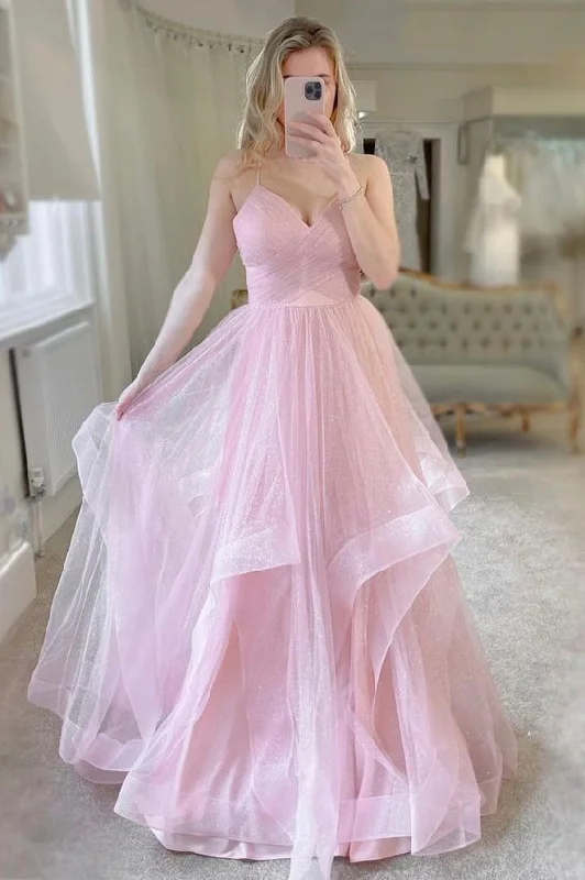 Now or Never relaxed fit dressPink Tulle Long Prom Dresses, Sweet A-Line Evening Dresses Y6591 Now or Never relaxed fit dressPink Tulle Long Prom Dresses, Sweet A-Line Evening Dresses Y6591