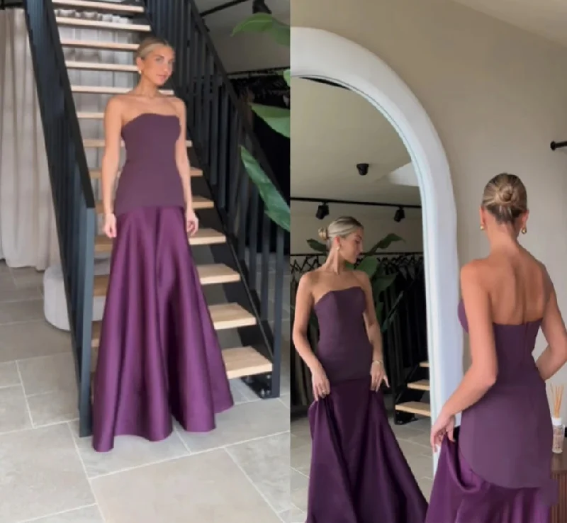 Deal Alert sleek dressSexy Purple Evening Dresses Sleeveless Prom Dress Strapless Floor Length Pleated Formal Party Dresses vestidos de fiesta Deal Alert sleek dressSexy Purple Evening Dresses Sleeveless Prom Dress Strapless Floor Length Pleated Formal Party Dresses vestidos de fiesta