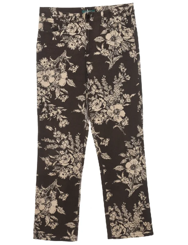 YEAR-End Clearance cold weather coatRalph Lauren Floral Trousers - W32 L29