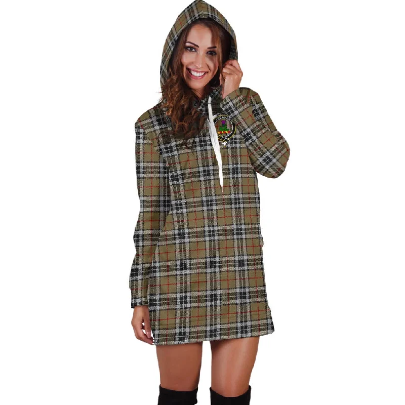 Big Discounts Thomson Camel Tartan Hoodie Dress with Family Crest