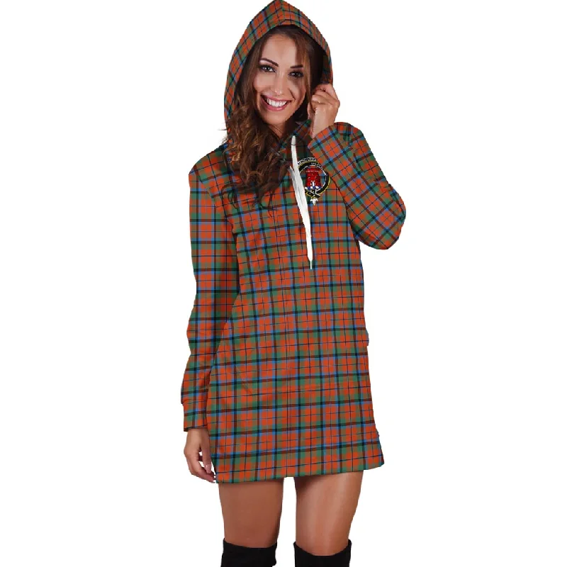 Epic Deals MacNaughton Ancient Tartan Hoodie Dress with Family Crest
