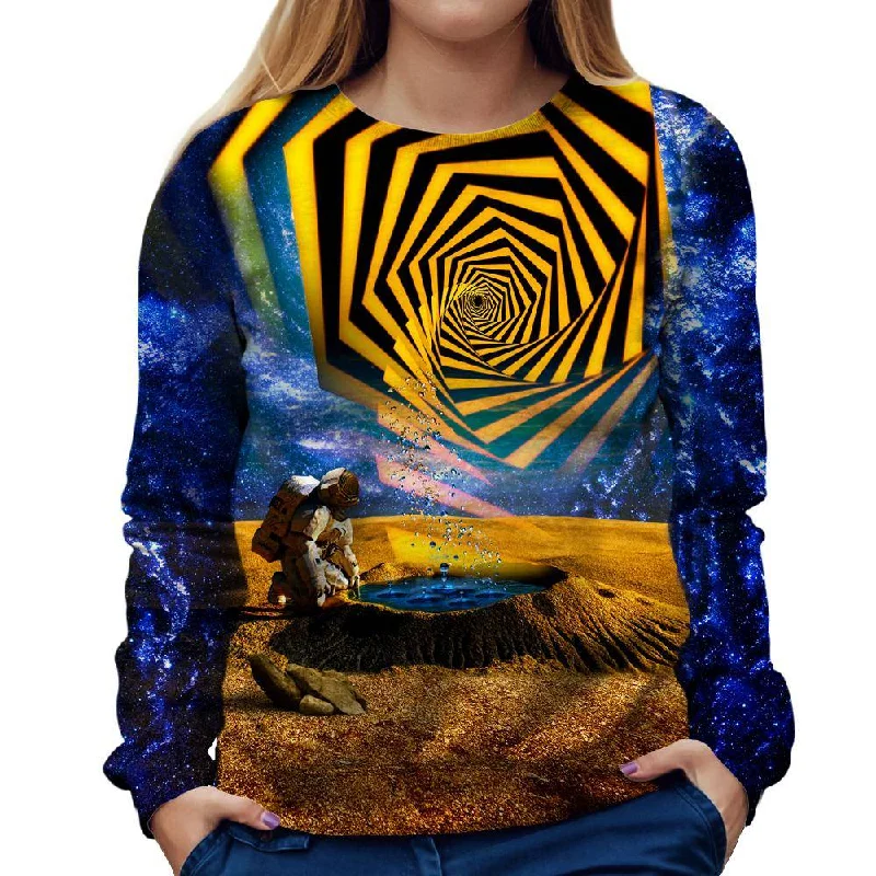 bold fitness hoodieAstronaut Yellow Portal Womens Sweatshirt