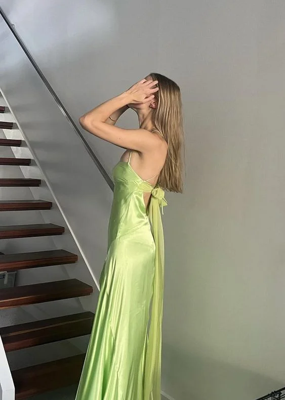 t-shirt dressElegant Green Vintage Long Prom Dress Formal Evening Dress Y7421