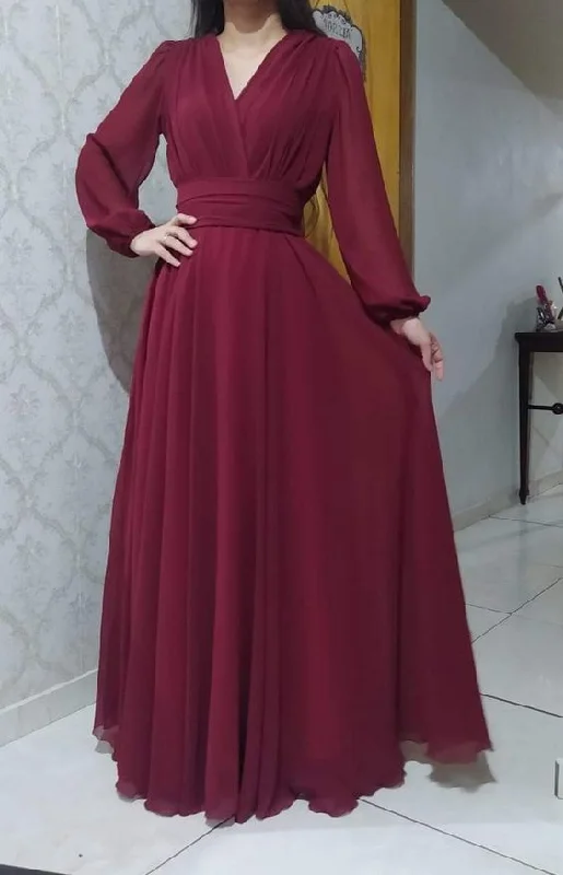 Grand Opening Sale structured dressElegant A-line Pure Color V Neck Floor Length Evening Dresses Y5817 Grand Opening Sale structured dressElegant A-line Pure Color V Neck Floor Length Evening Dresses Y5817