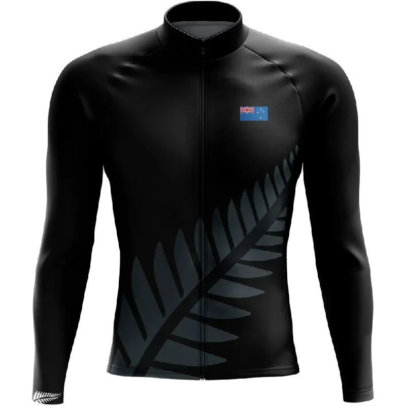 Fantastic Offers lightweight fitness hoodieNew Zealand Elite Long Sleeve Cycling Jersey