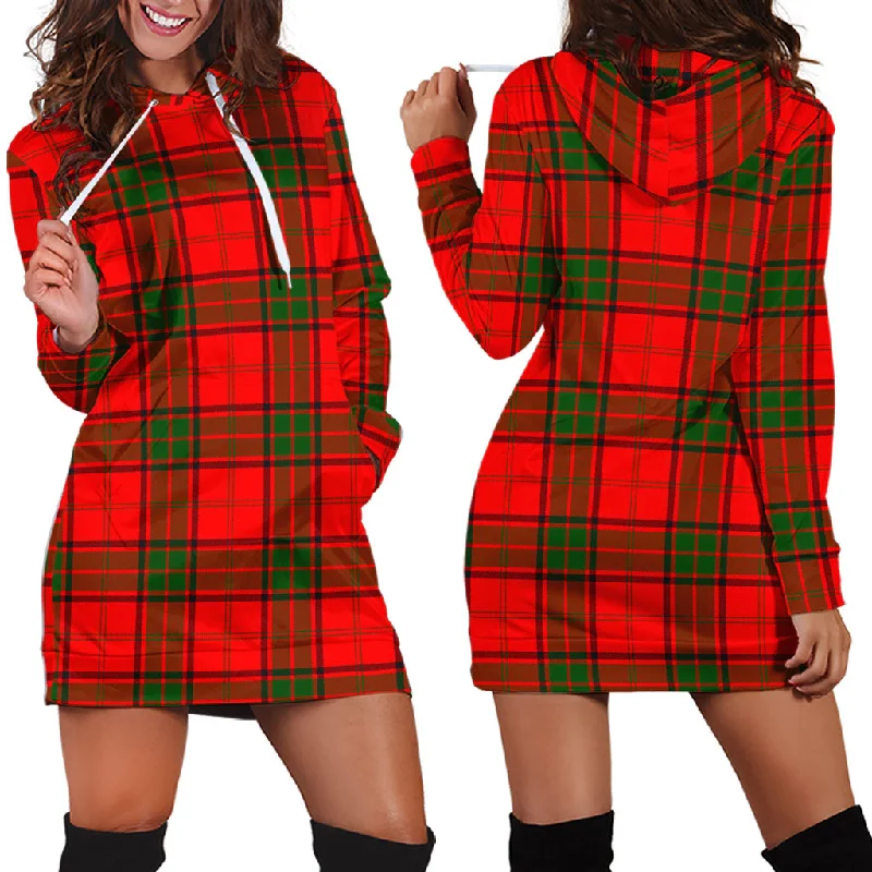 Hurry In Maxtone Tartan Hoodie Dress