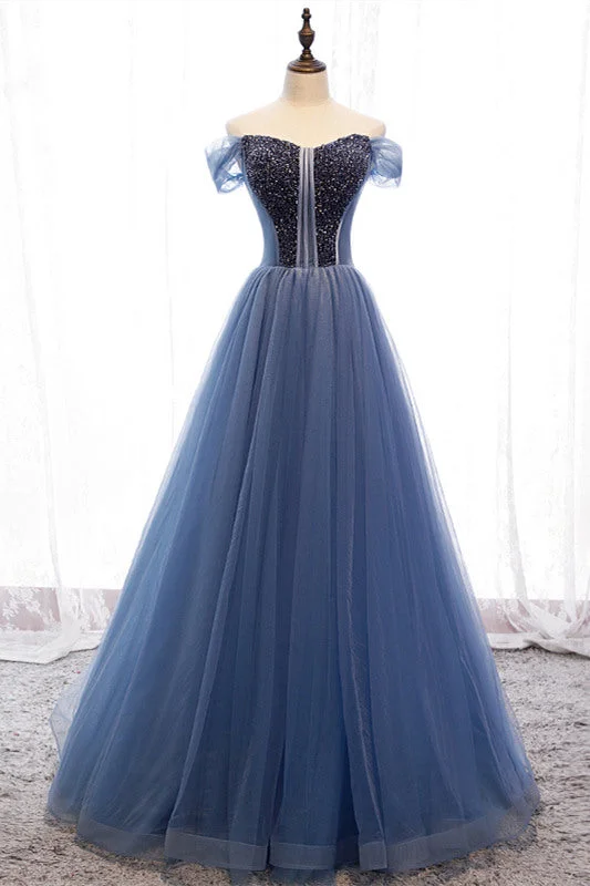 Today Only midi dressPrincess Strapless Beaded Tulle Prom Dress