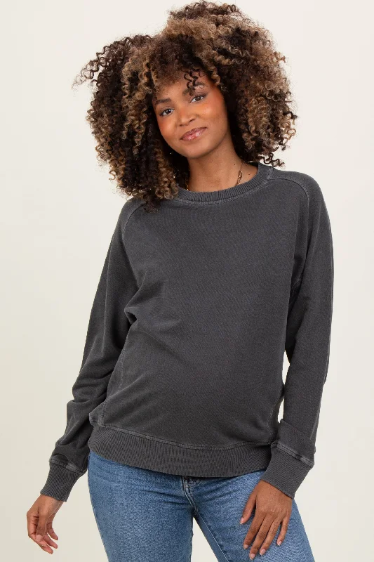 Take Advantage vibrant athletic hoodieBlack French Terry Vintage Wash Maternity Pullover Take Advantage vibrant athletic hoodieBlack French Terry Vintage Wash Maternity Pullover