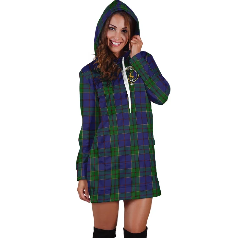 Weekend Deal Strachan Tartan Hoodie Dress with Family Crest