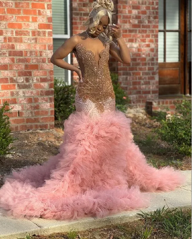 Price Meltdown cocktail dressRose Pink Ruffles Mermaid Prom Birthday Gala Dresses for Black Girl 2024 Sparkly Diamond Luxury Evening Ceremony Party Gown Price Meltdown cocktail dressRose Pink Ruffles Mermaid Prom Birthday Gala Dresses for Black Girl 2024 Sparkly Diamond Luxury Evening Ceremony Party Gown
